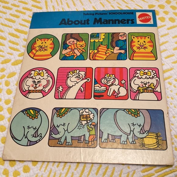 Vintage Mattel Preschool Talking Pictures Schoolhouse in original box with price - Picture 11 of 16